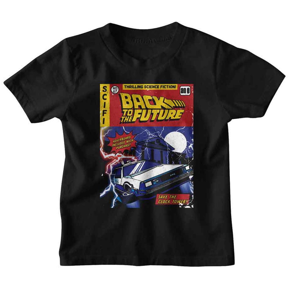 BACK TO THE FUTURE バックトゥザフューチャー (劇場公開 40周年 ) - BTTF Comic Cover / Tシャツ / ジュニア - PGS